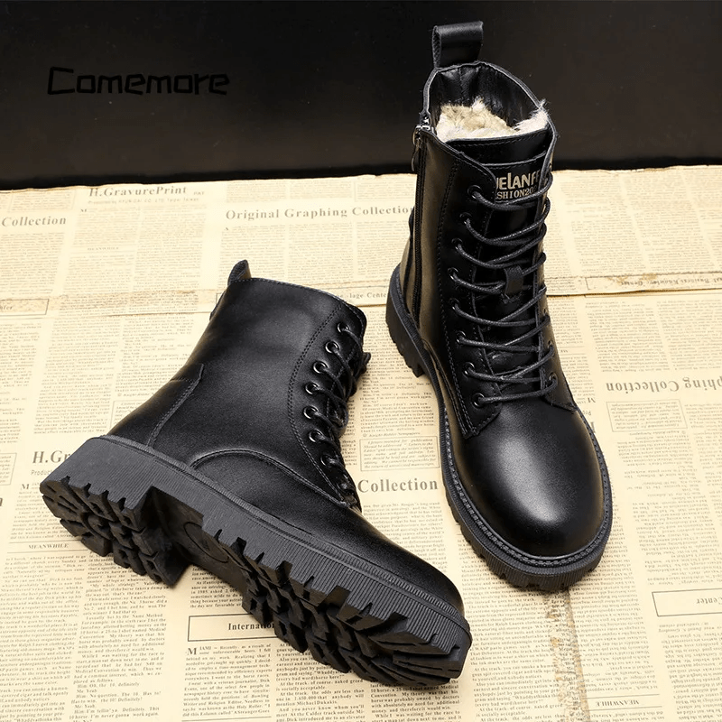 Hanna™ | Gefütterte Lederstiefel