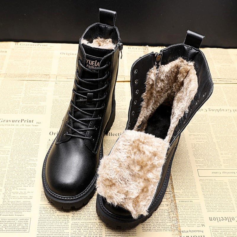 Hanna™ | Gefütterte Lederstiefel